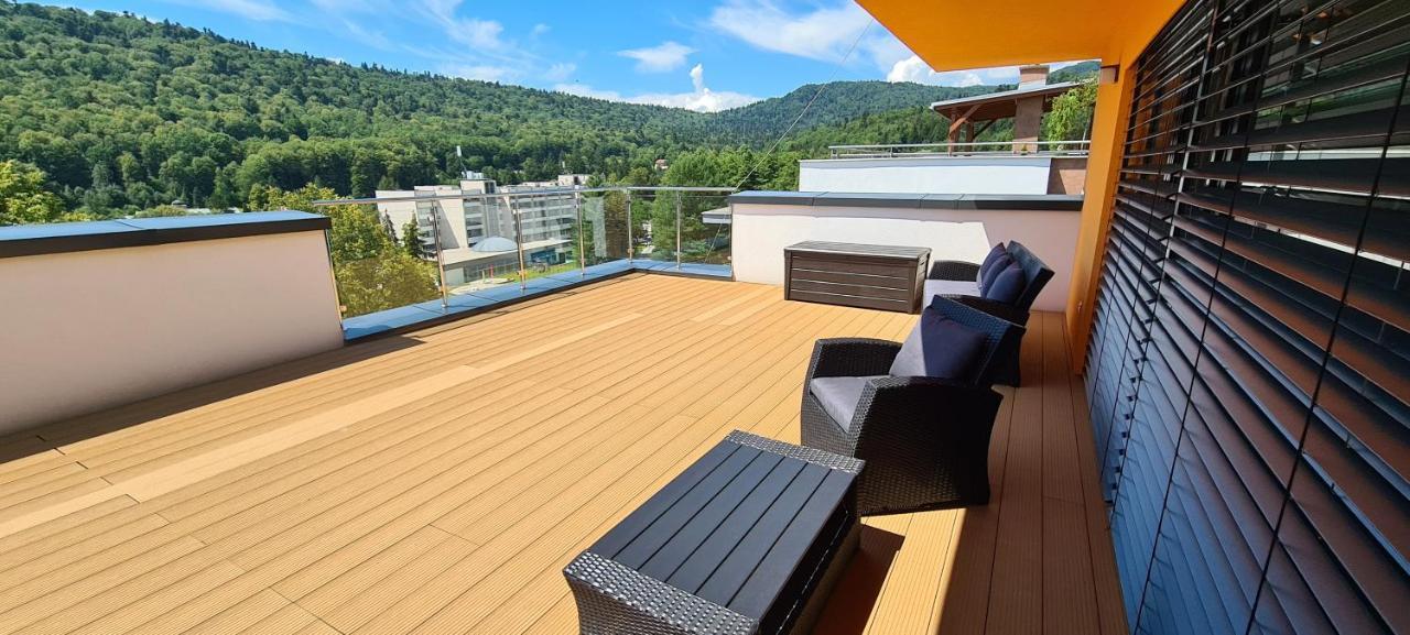 Penthouse Apartman Rezidencia Mineral Bardejovske Kupele Bagian luar foto
