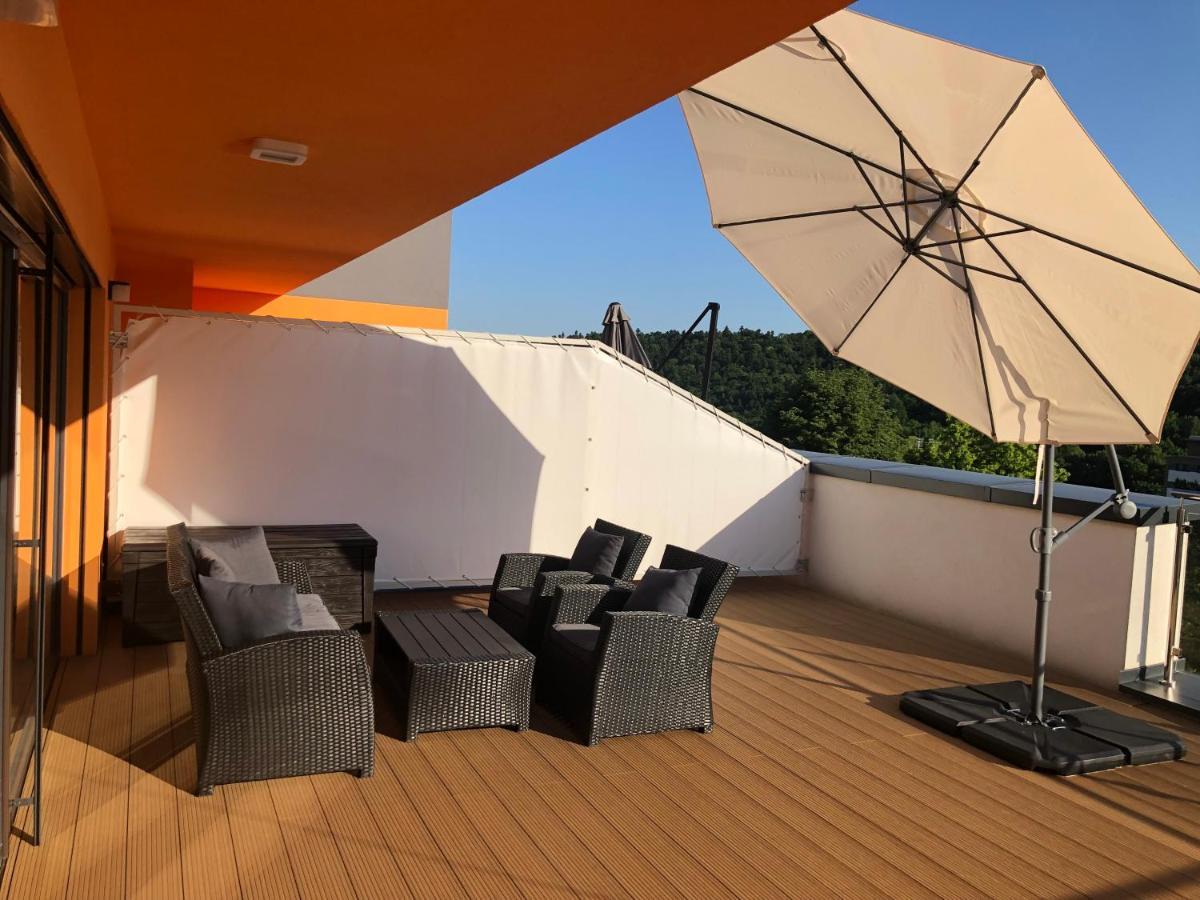Penthouse Apartman Rezidencia Mineral Bardejovske Kupele Bagian luar foto